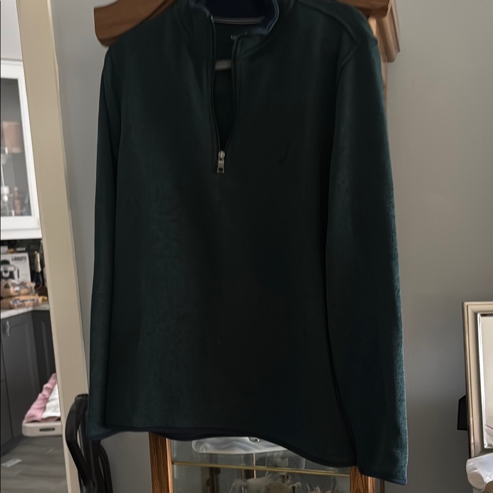 Men's Green Half-Zip Sweater